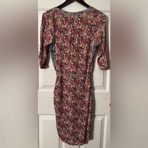 TINY Anthropologie S Perenne Lightweight Shirt Dress Tencel Silk Roll Tab Sleev - Picture 4 of 16